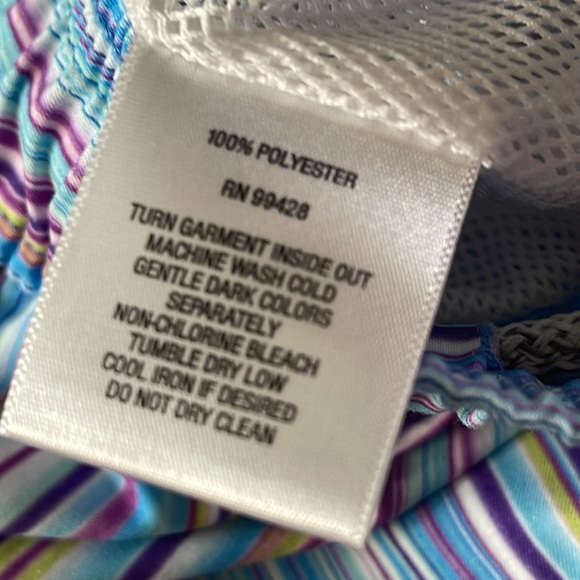 Bugatchi Blue and Yellow Swim Trunks size large - Picture 6 of 9